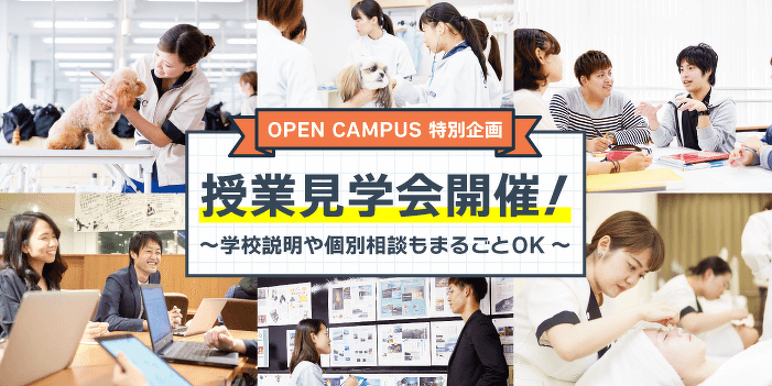 授業見学会開催！ ～学校説明や個別相談もまるごとOK～